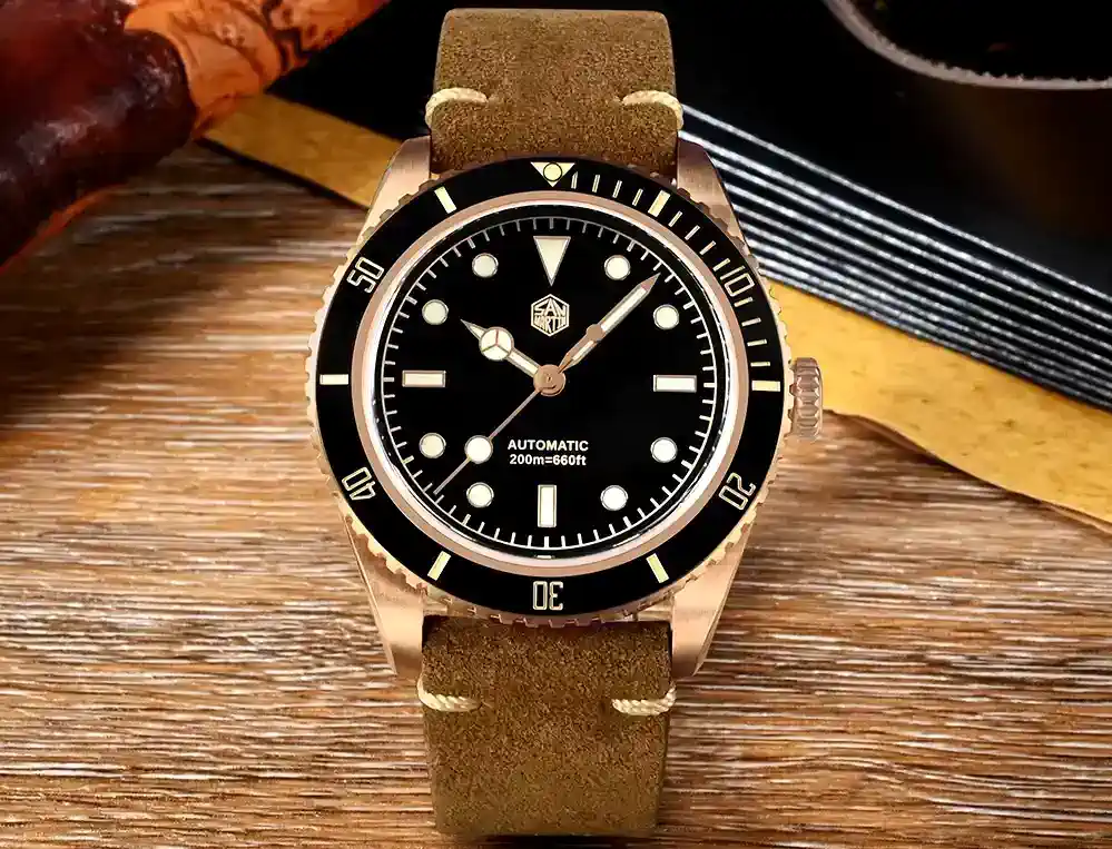 Diving Into Luxury: San Martin Bronze Diver Watch Review