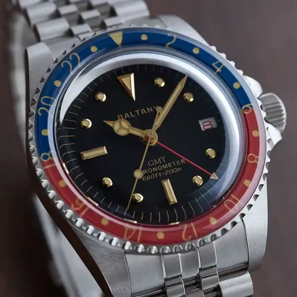 Baltany Men’s GMT Watch – Vintage Vibes, Modern Precision - Image 3