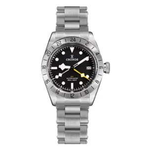 Cronos Vintage GMT 39mm NH34 Automatic Watch Classic Looks, Global Function