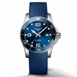 Longines HydroConquest Rubber Strap 41mm flexible Dive Watch