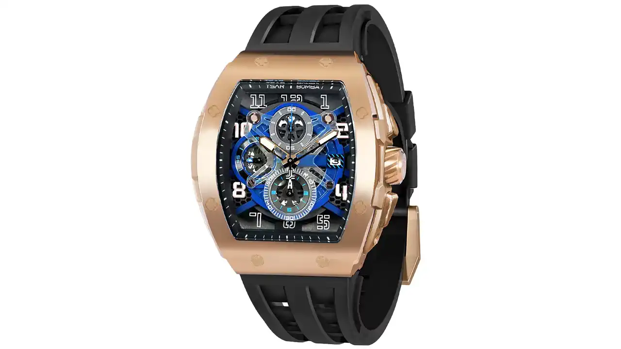 TSAR-BOMBA-Mens-Luxury-Wristwatch-–-Date-and-Chronograph