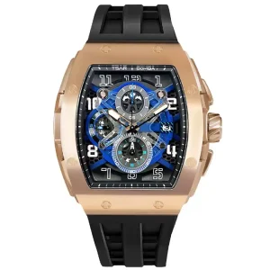 TSAR BOMBA Golden Men’s Watch Luxury Richard Mille Alternative