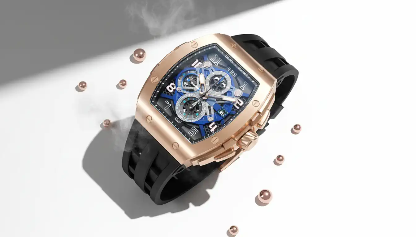 TSAR BOMBA Golden Men’s Watch Luxury Richard Mille Alternative - Image 5