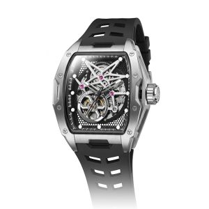 Men’s Skeleton Watch – Automatic Miyota 82S7 Open-Heart Mechanical Timepiece