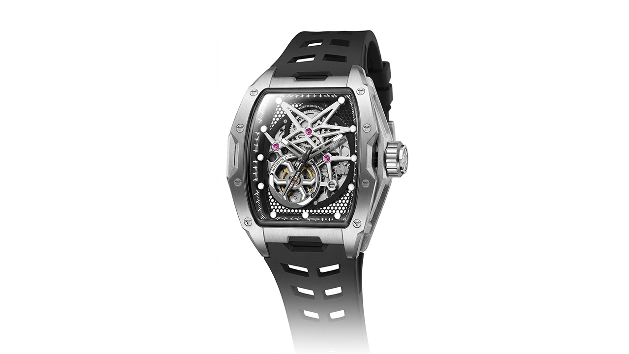 Men's Skeleton Watch – Automatic Miyota 82S7 Open-Heart Mechanical Timepiece - Image 2