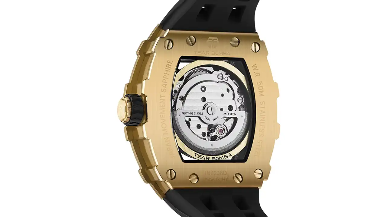 TSAR BOMBA Diamond-Set Automatic Watch – Elegant Luxury for Modern Men - Image 2