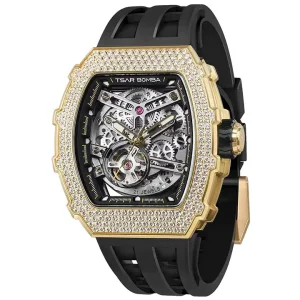 TSAR BOMBA Diamond-Set Automatic Watch – Elegant Luxury for Modern Men